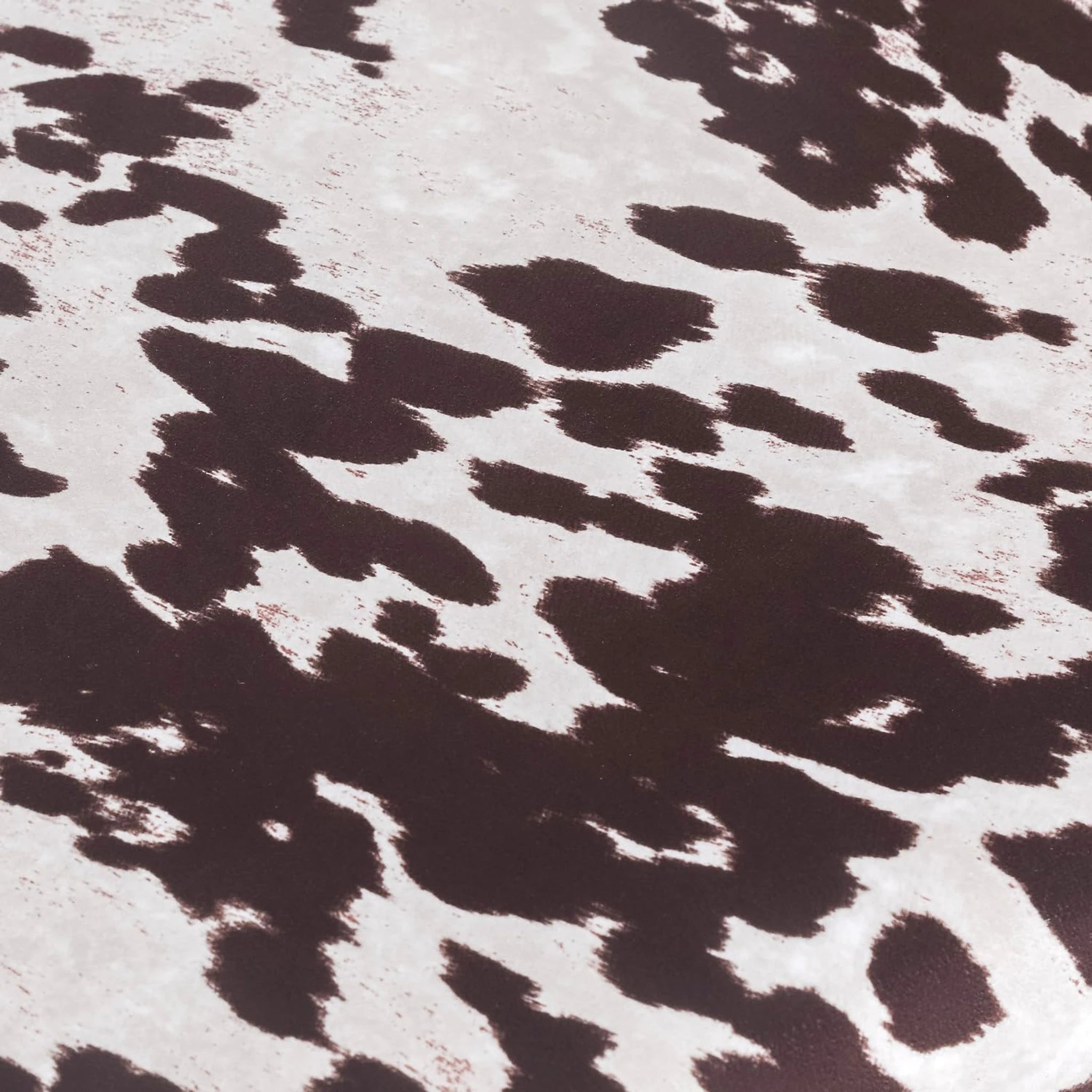 Homebeez Brown Cow Velvet Upholstered Bench – detail and materials view