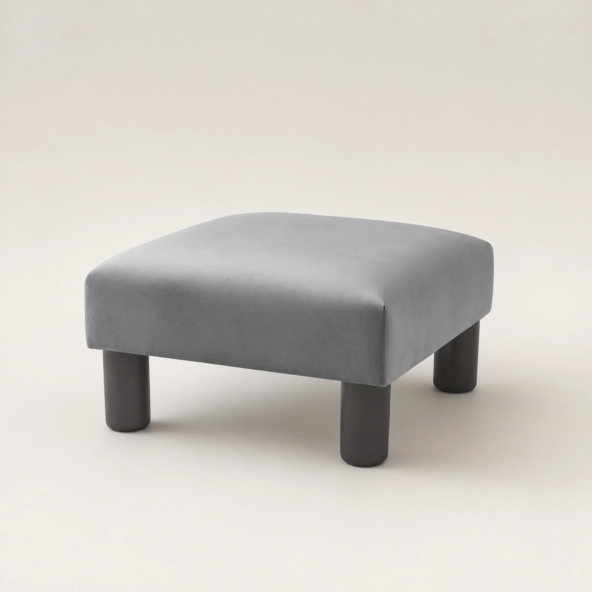 Joveco Light Gray storage ottoman – warm studio front view#Color_Light Gray