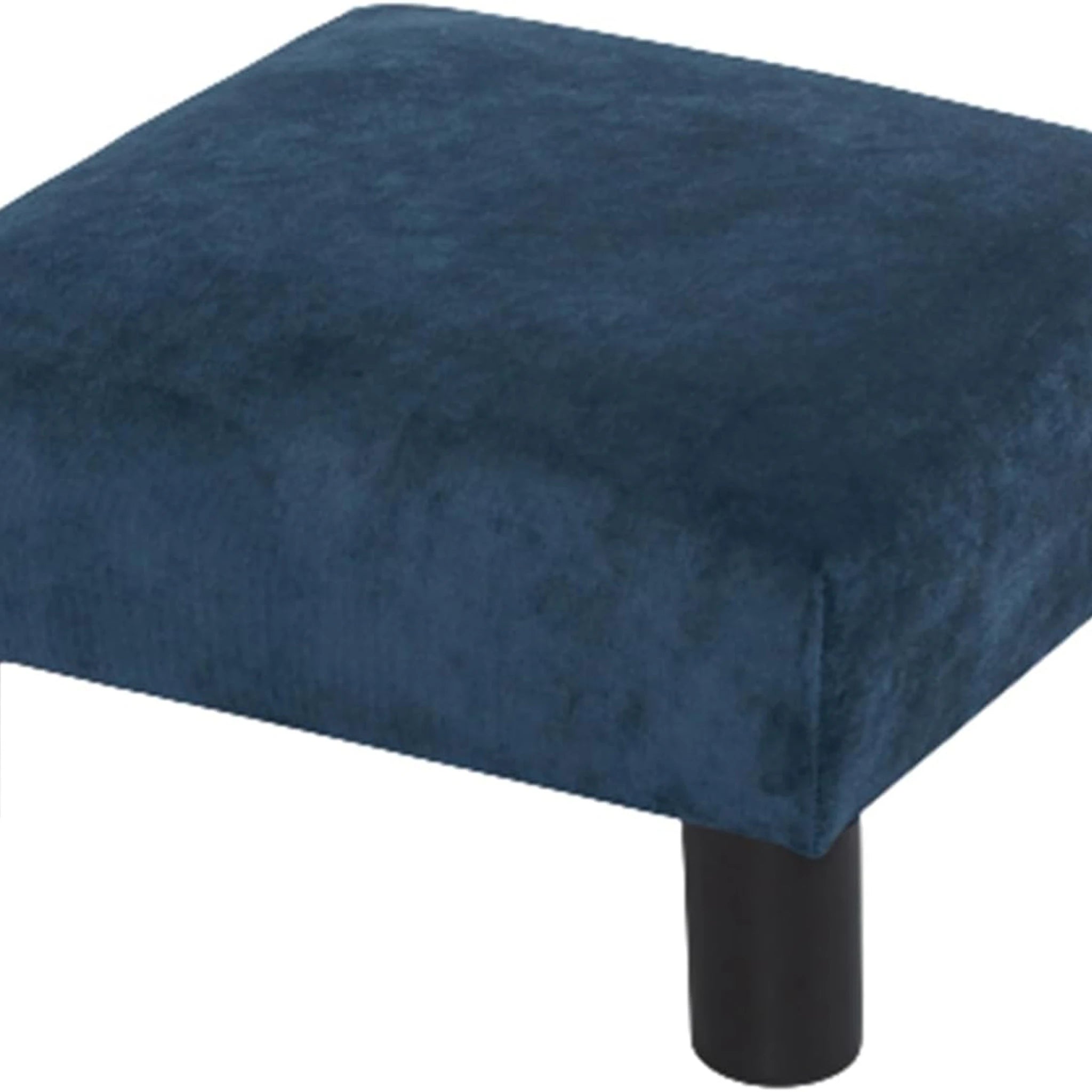 Joveco Navy Blue Metro Small Fabric Footrest Stool – styled home scene